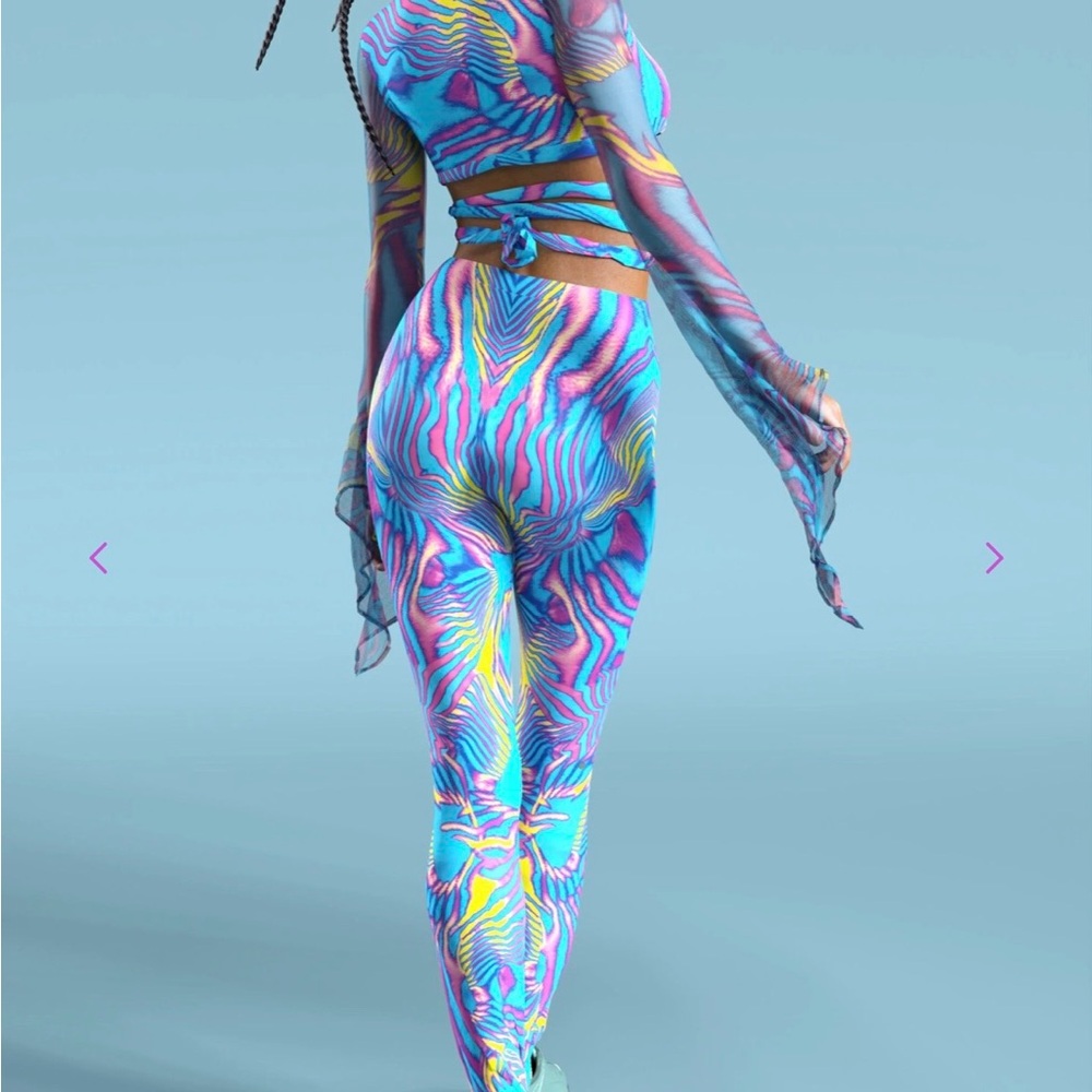 Candy Catz Tempest Strappy Set -Top & Pants - Picture 4 of 7
